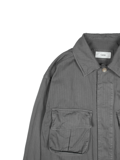 GARMENT DYED FINX COTTON JUNGLE FATIGUE JKT｜GREIGE