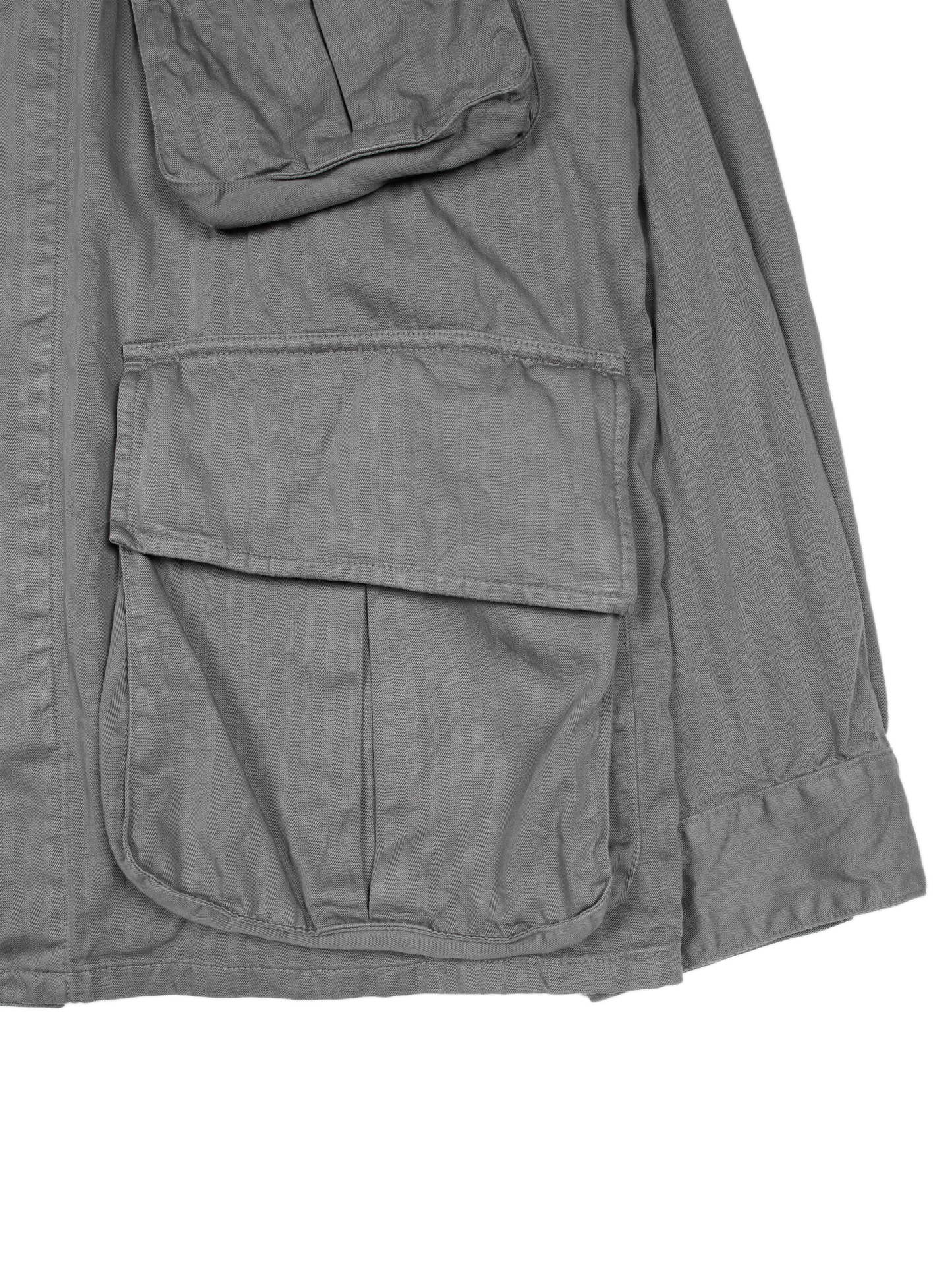 GARMENT DYED FINX COTTON JUNGLE FATIGUE JKT｜GREIGE