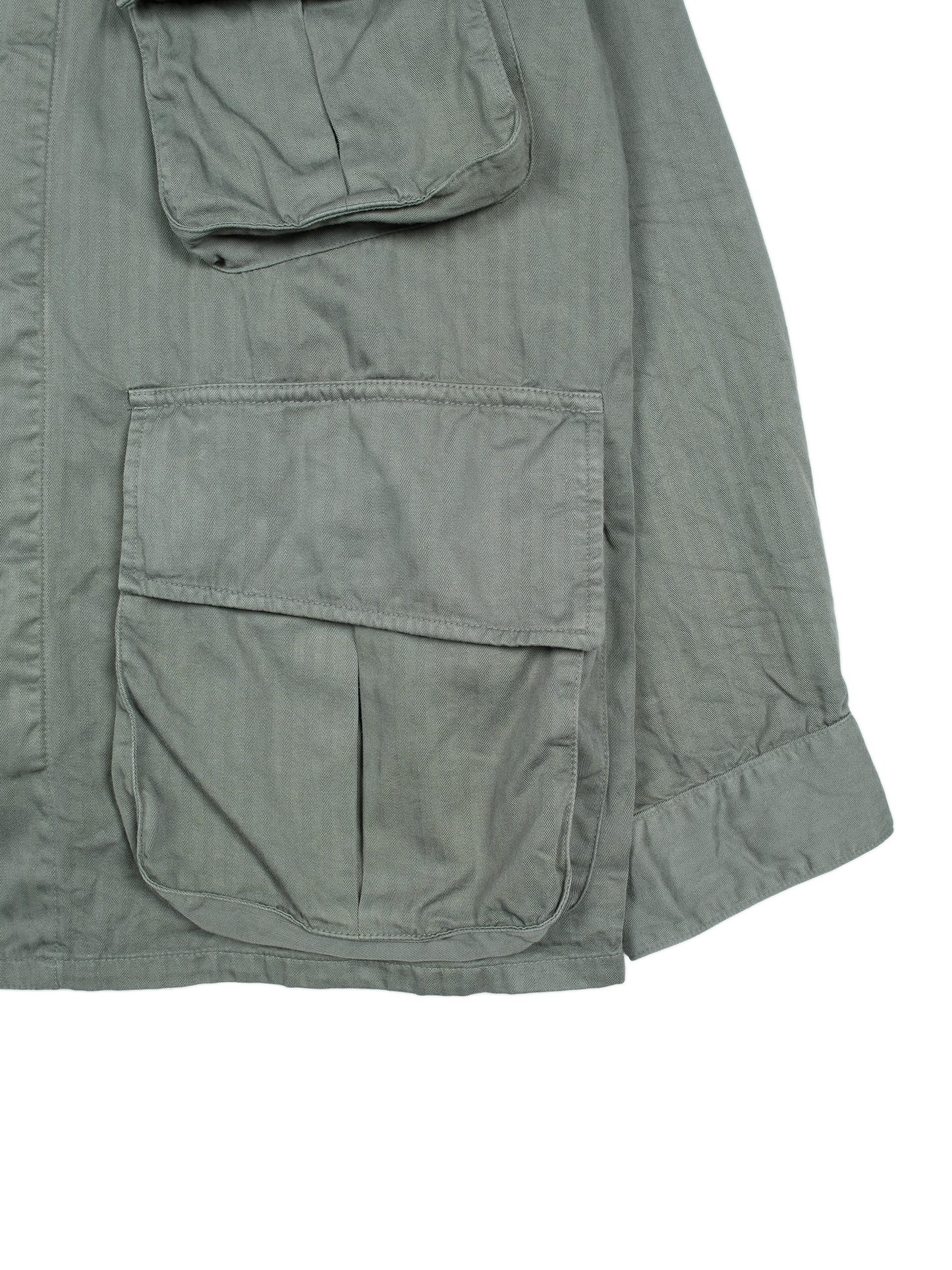 GARMENT DYED FINX COTTON JUNGLE FATIGUE JKT｜FOG KHAKI