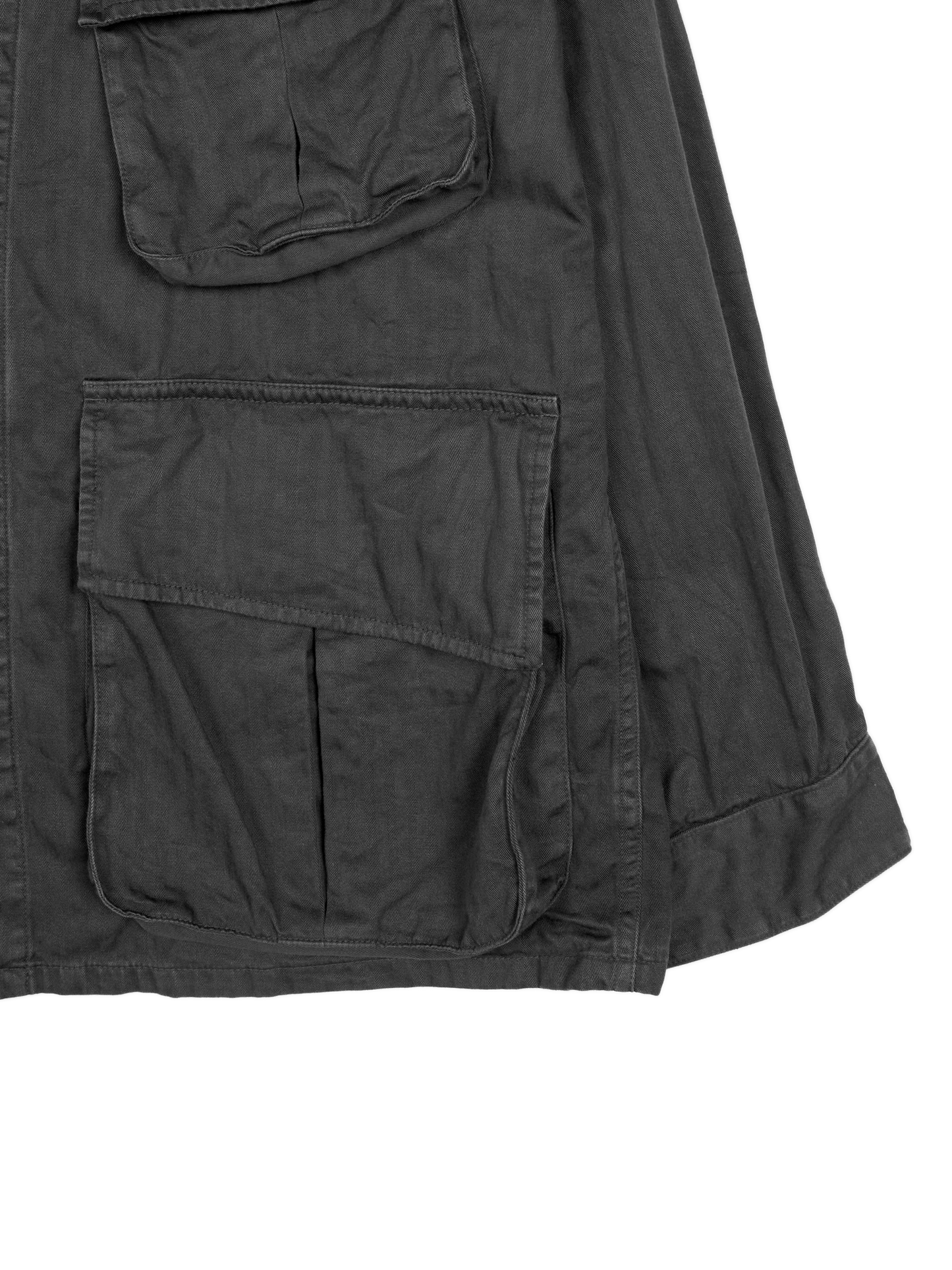 GARMENT DYED FINX COTTON JUNGLE FATIGUE JKT｜INK BLACK