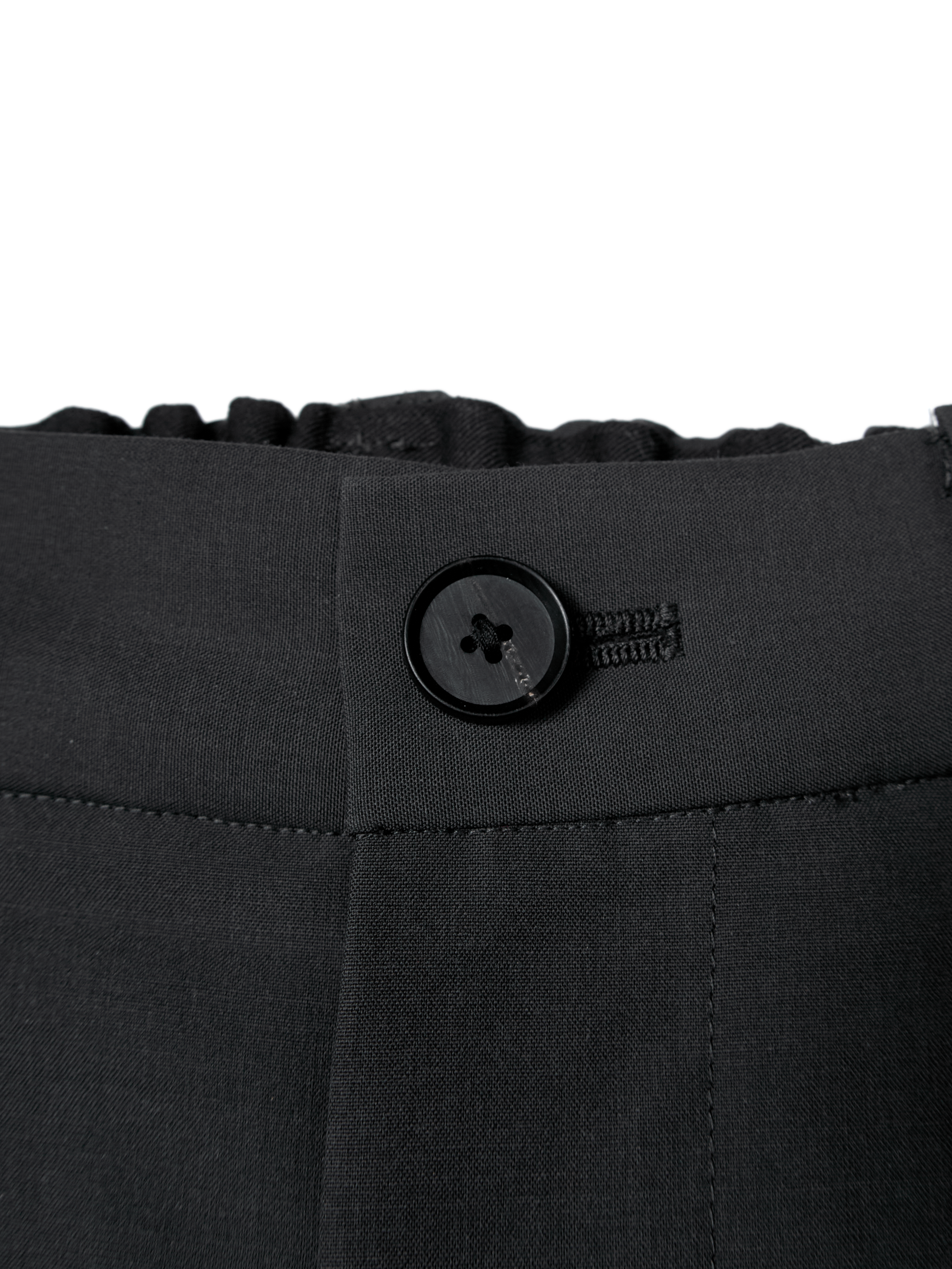 Super130's WORSTED WOOL TROPICAL 2-TUCK EASY PANTS|CHARCOAL – Cornier Super130's WORSTED WOOL TROPICAL 2-TUCK EASY PANTS|CHARCOAL – Cornier
