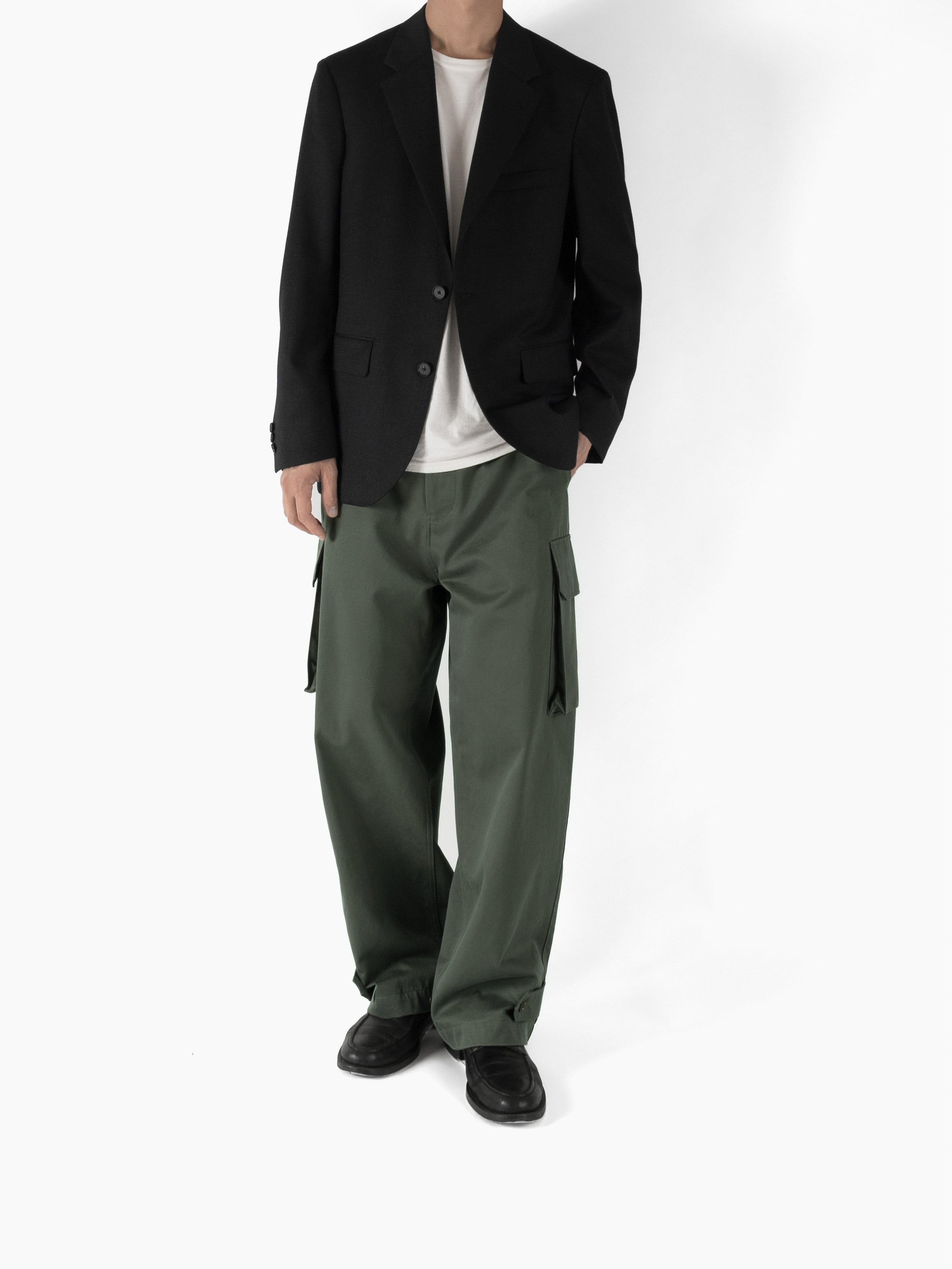 Super130's WORSTED WOOL LIGHT MILLED TAILORED JACKET｜TOP