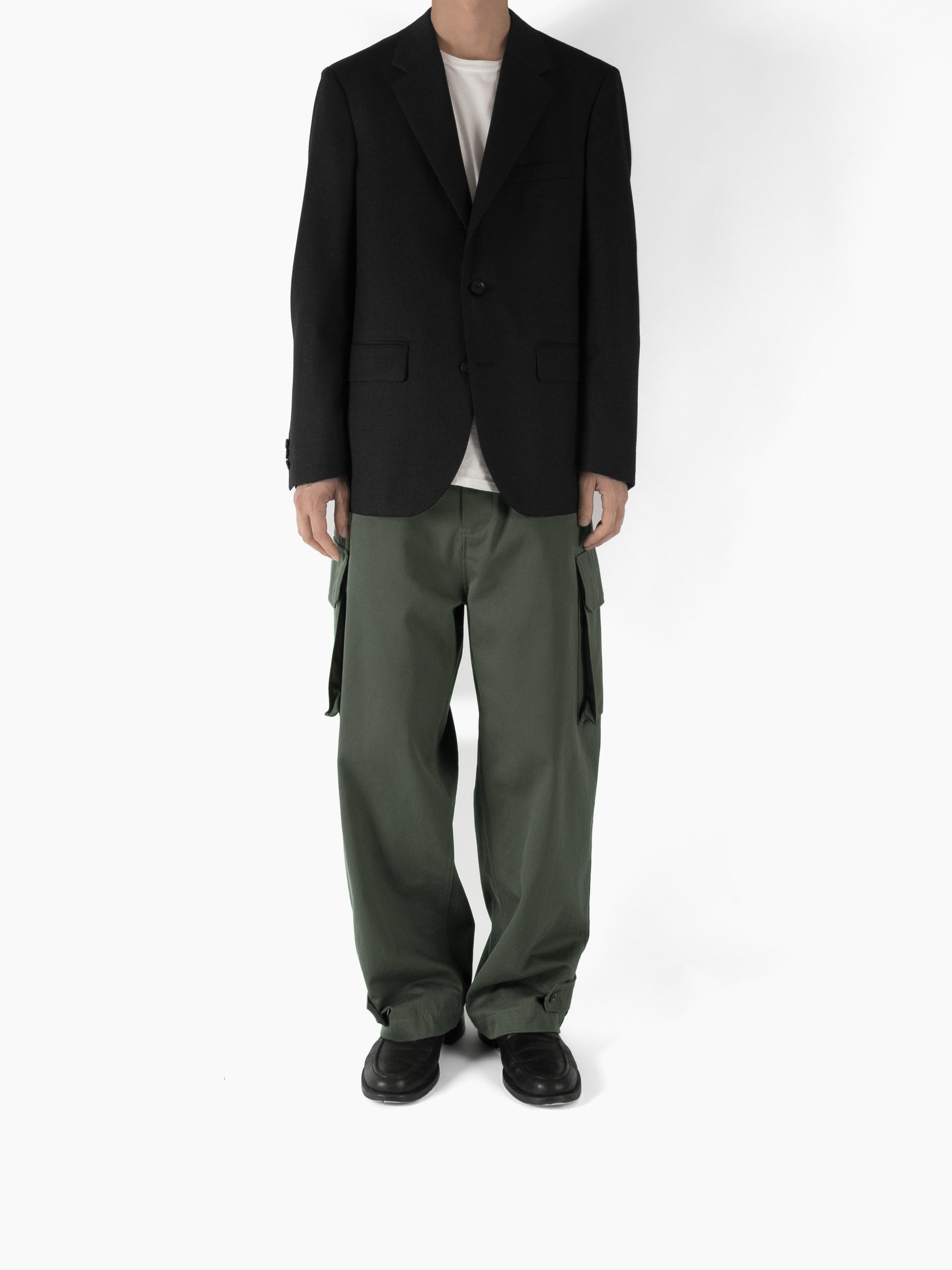 Super130's WORSTED WOOL LIGHT MILLED TAILORED JACKET｜TOP