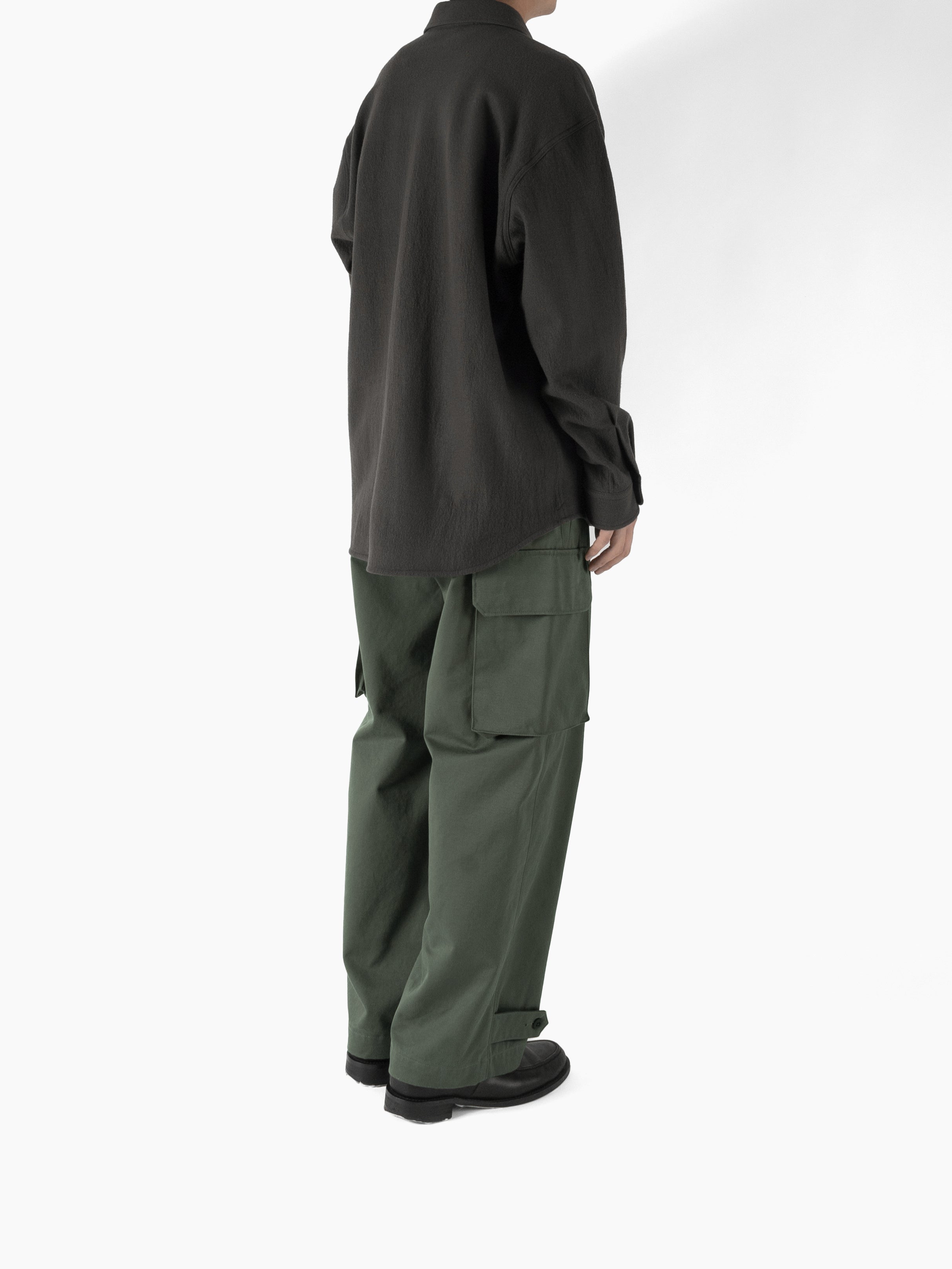 Super160's WOOL CRATER JERSEY SHIRTS｜GRAY – Cornier