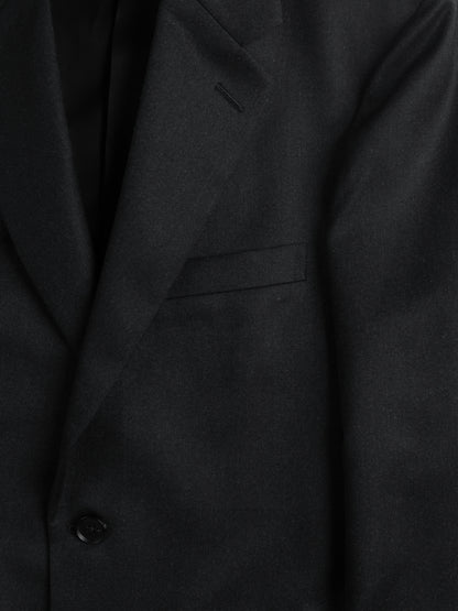 Super130's WORSTED WOOL LIGHT MILLED TAILORED JACKET｜TOP BLACK