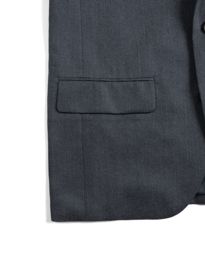 Super130's WORSTED WOOL LIGHT MILLED TAILORED JACKET｜TOP GRAY