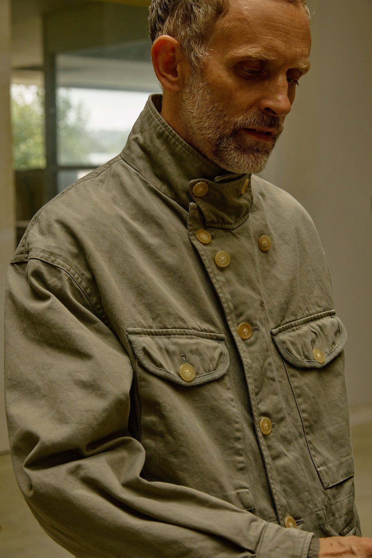 コルニエ　M-43 Mサイズ GARMENT DYED FINX/ZIMBABWE COTTON TWILL M-43 FIELD JKT｜MOCHA