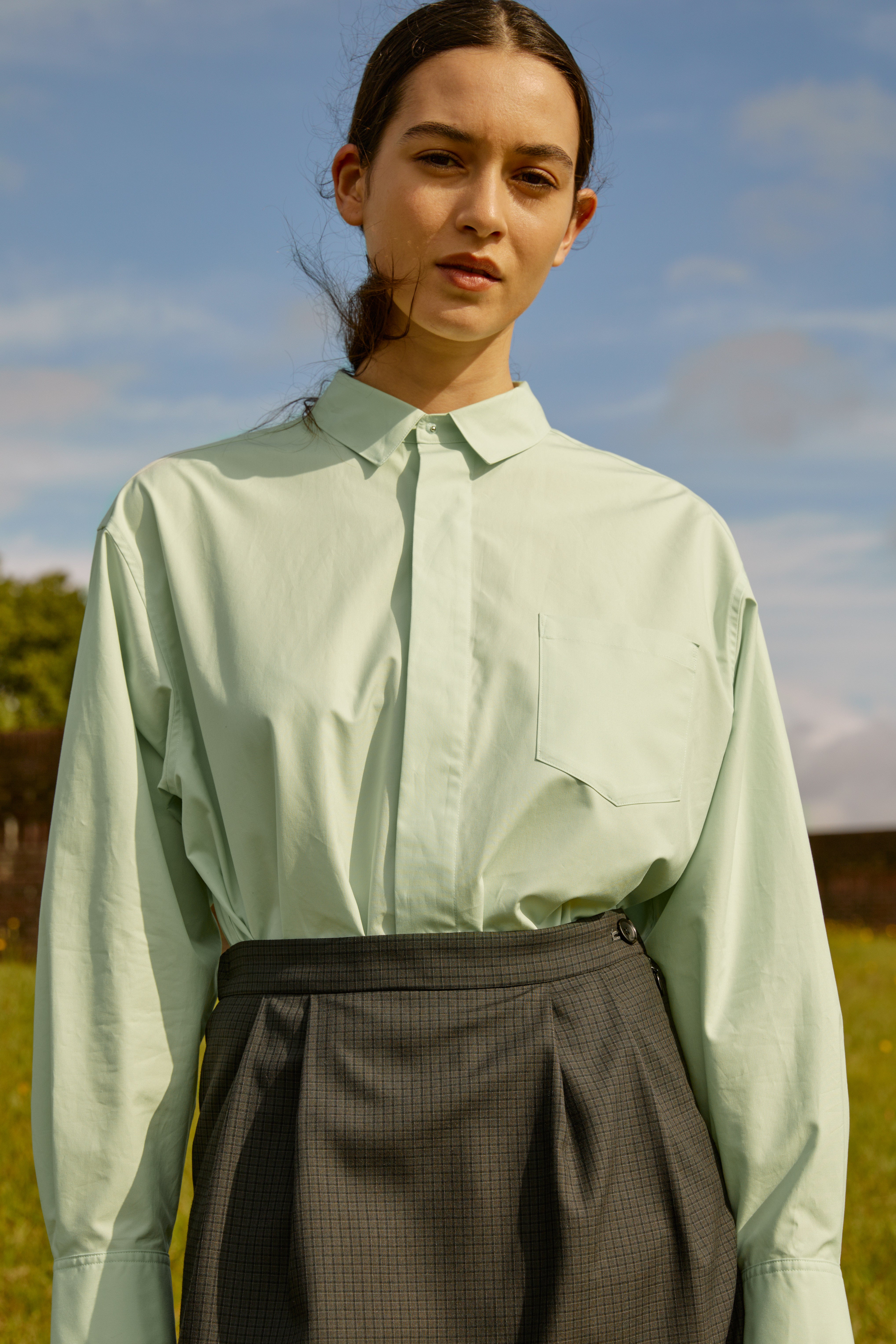 FINX COTTON WEATHER OVER SHIRTS｜MINT – Cornier