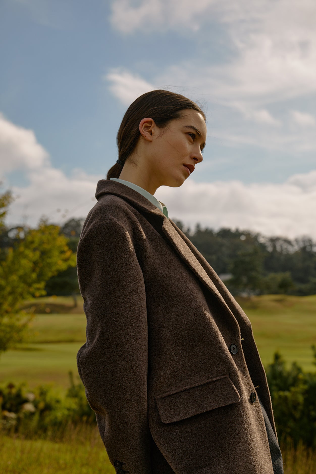 SURI ALPACA/WOOL/SILK BEAVER JACKET for WOMEN｜BROWN – Cornier