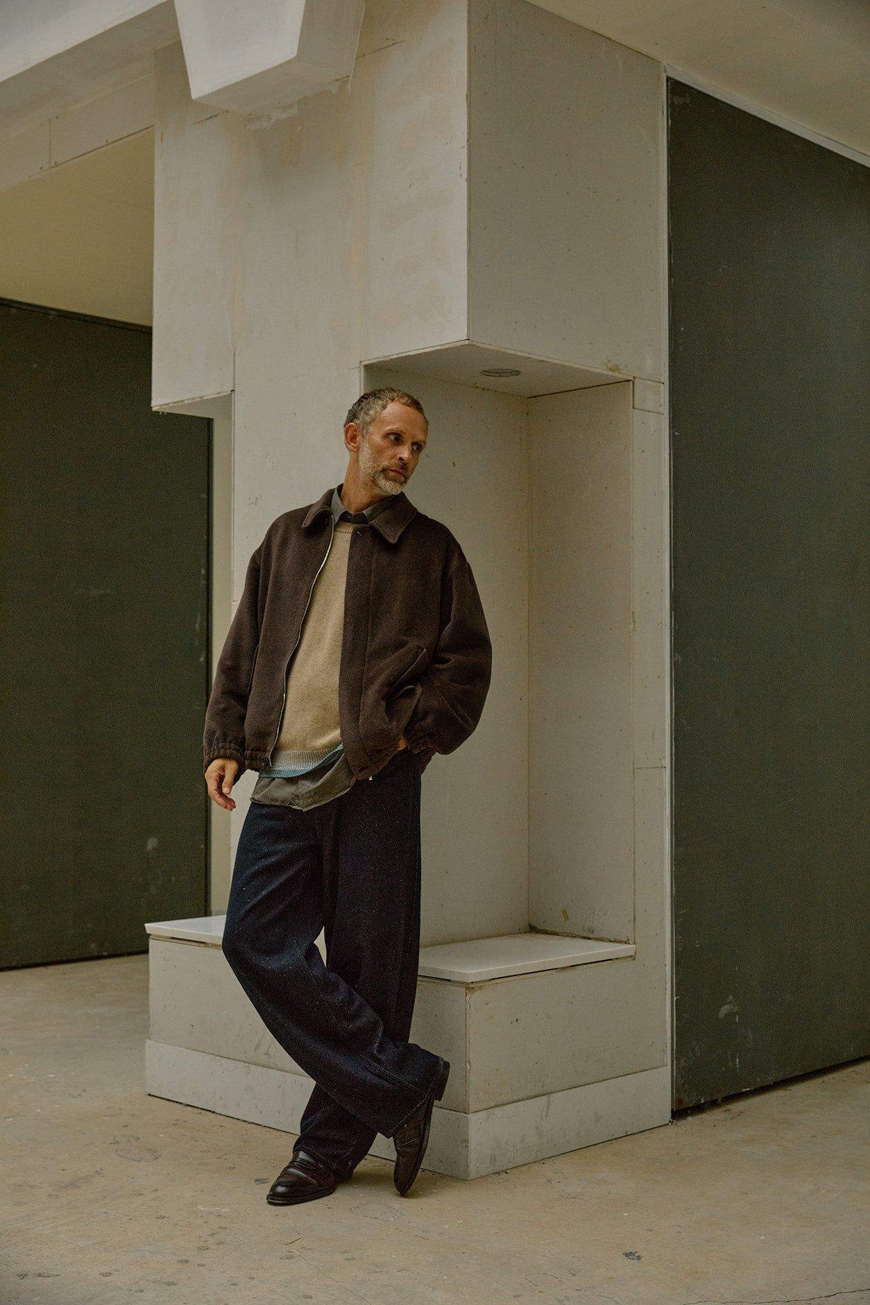 SILK NEP DENIM PANTS｜DARK NAVY – Cornier