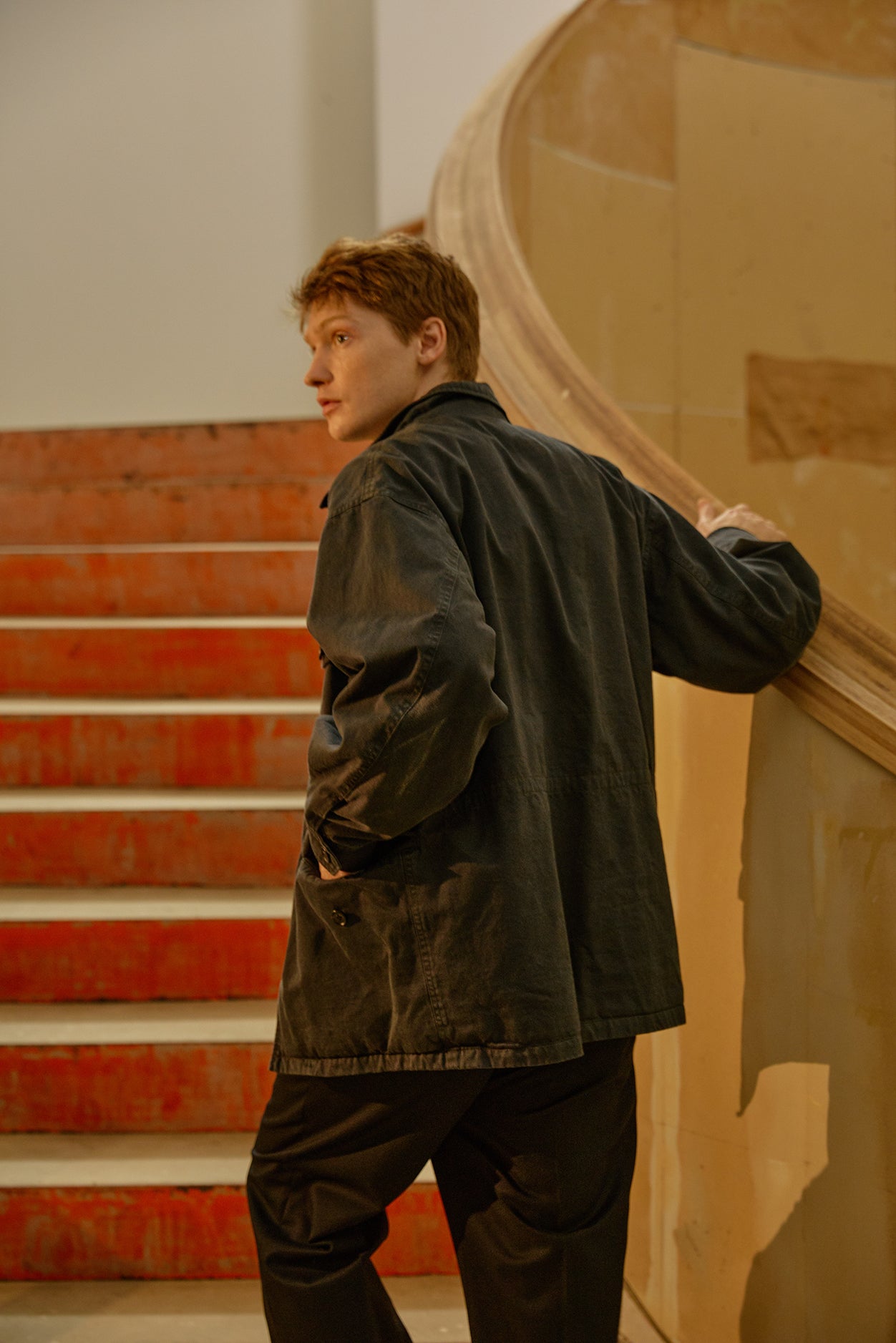 GARMENT DYED FINX/ZIMBABWE COTTON TWILL M-43 FIELD JKT｜INK BLACK