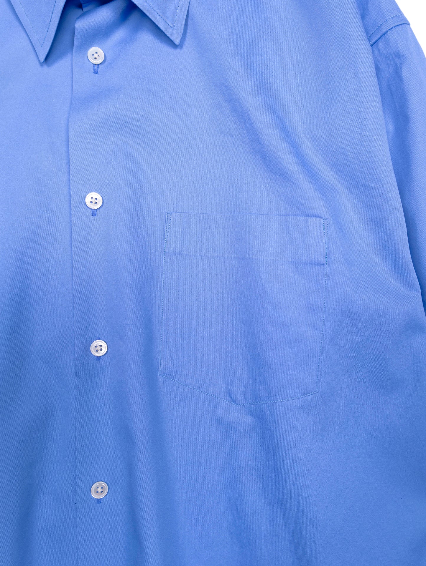 FINX COTTON TWILL REGULAR SHIRTS｜SAXE BLUE