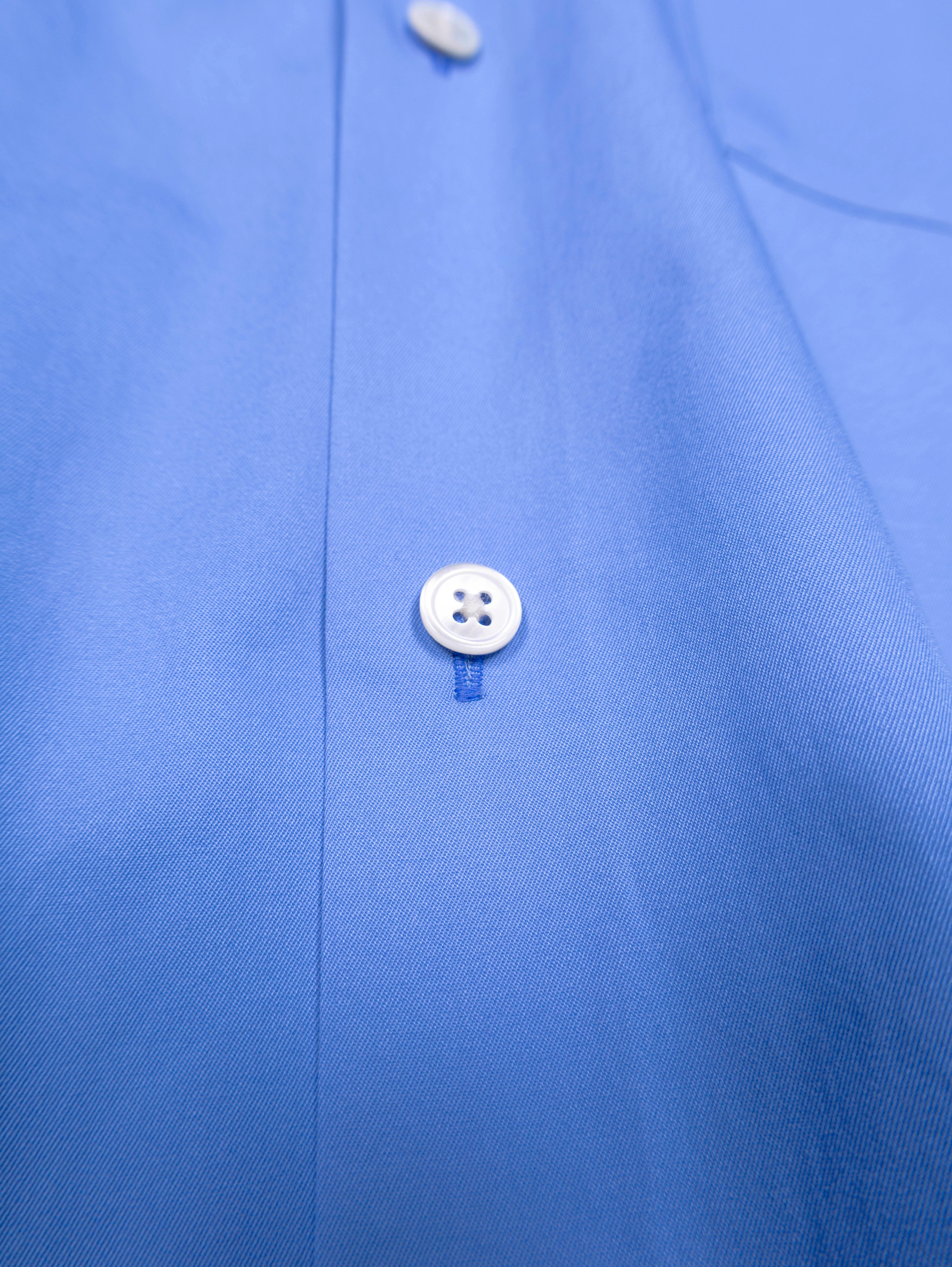 FINX COTTON TWILL REGULAR SHIRTS｜SAXE BLUE – Cornier