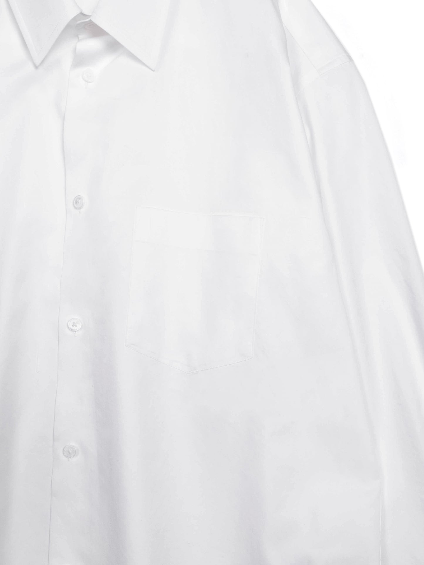 FINX COTTON TWILL REGULAR SHIRTS｜WHITE