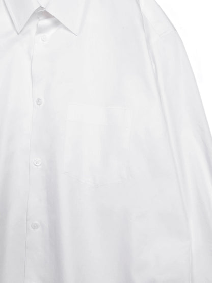 FINX COTTON TWILL REGULAR SHIRTS｜WHITE