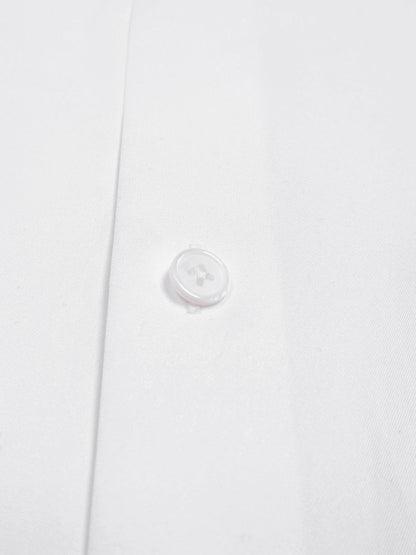 FINX COTTON TWILL REGULAR SHIRTS｜WHITE