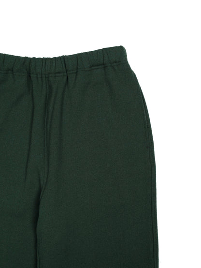 SILK/COTTON LOOPBACK FLEECE PANTS｜GREEN