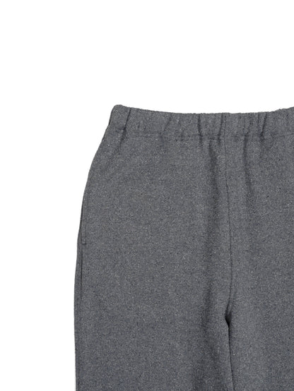 SILK/COTTON LOOPBACK FLEECE PANTS｜TOP GRAY
