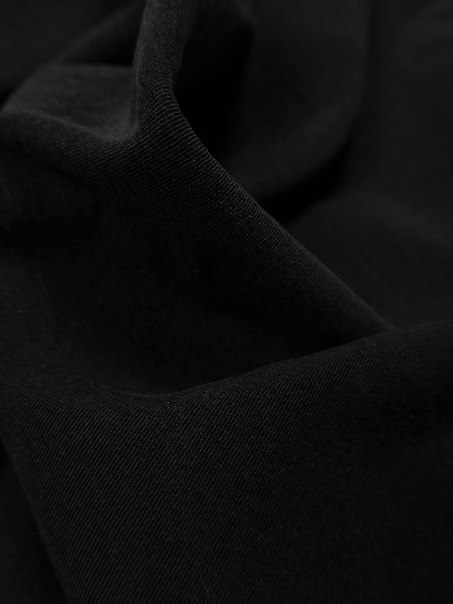 SILK/LINEN FADED GABARDINE SHIRTS｜BLACK