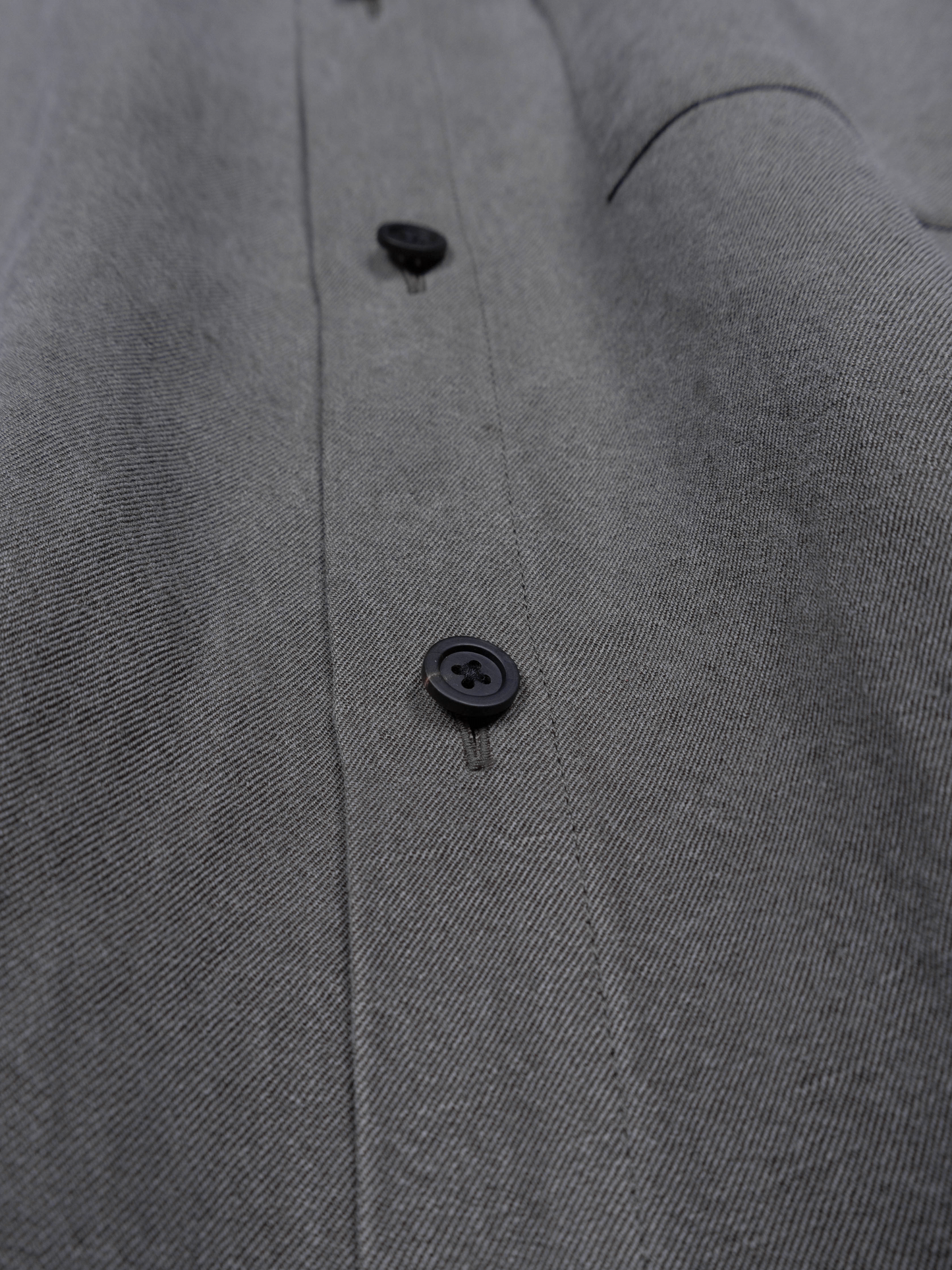 SILK/LINEN FADED GABARDINE SHIRTS｜HAZE GRAY