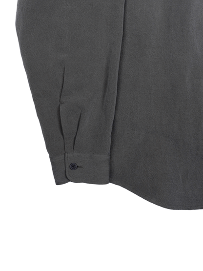 SILK/LINEN FADED GABARDINE SHIRTS｜HAZE GRAY