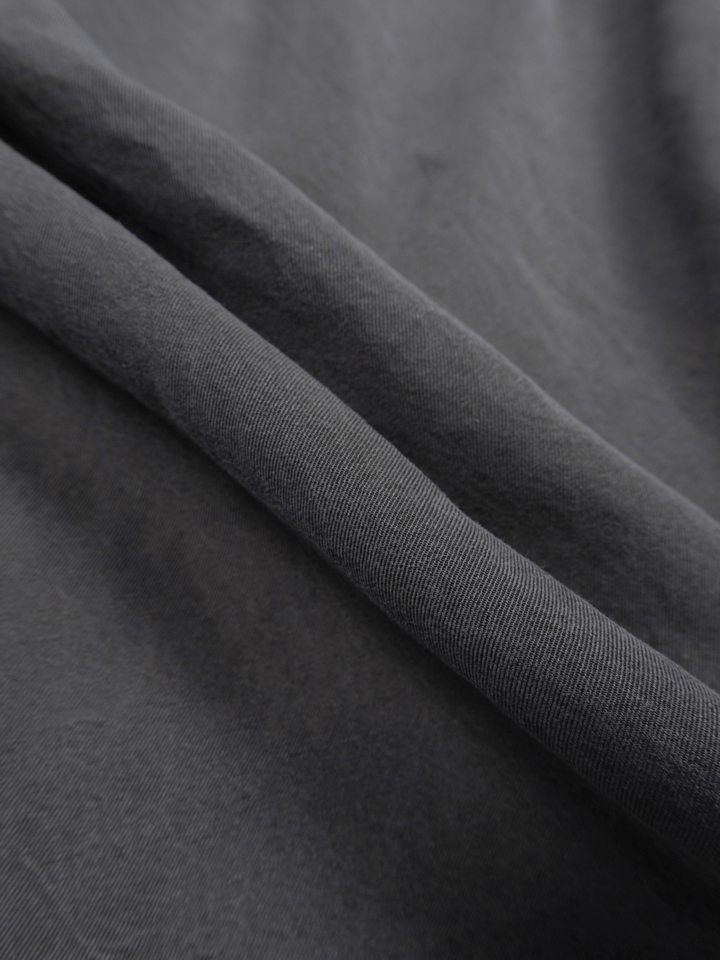 SILK/LINEN FADED GABARDINE SHIRTS｜HAZE GRAY