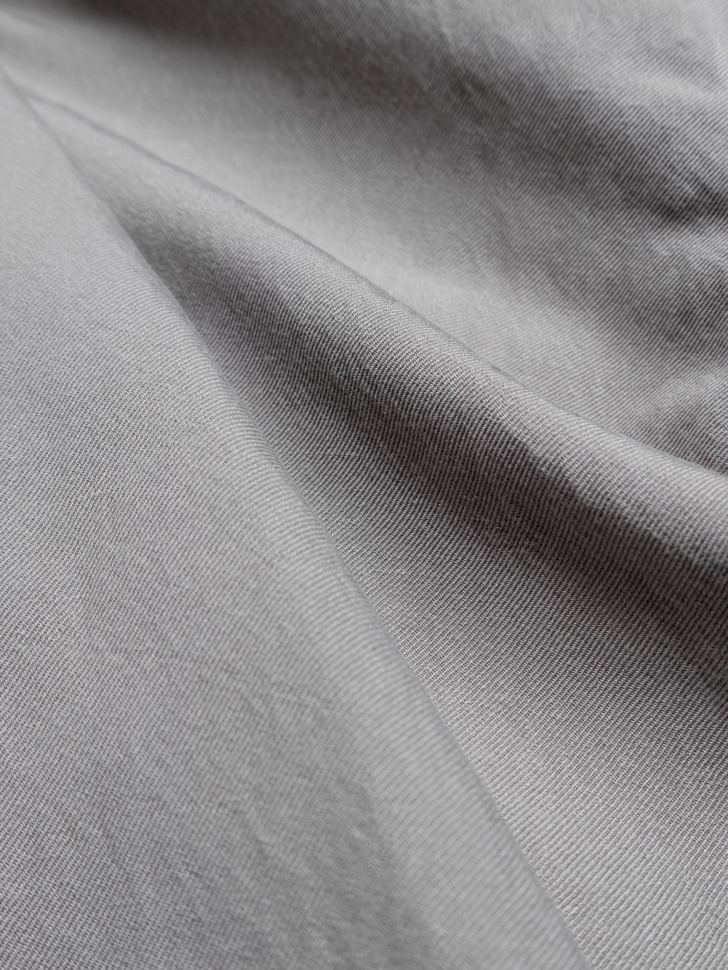 SILK/LINEN FADED GABARDINE SHIRTS｜ICE GRAY
