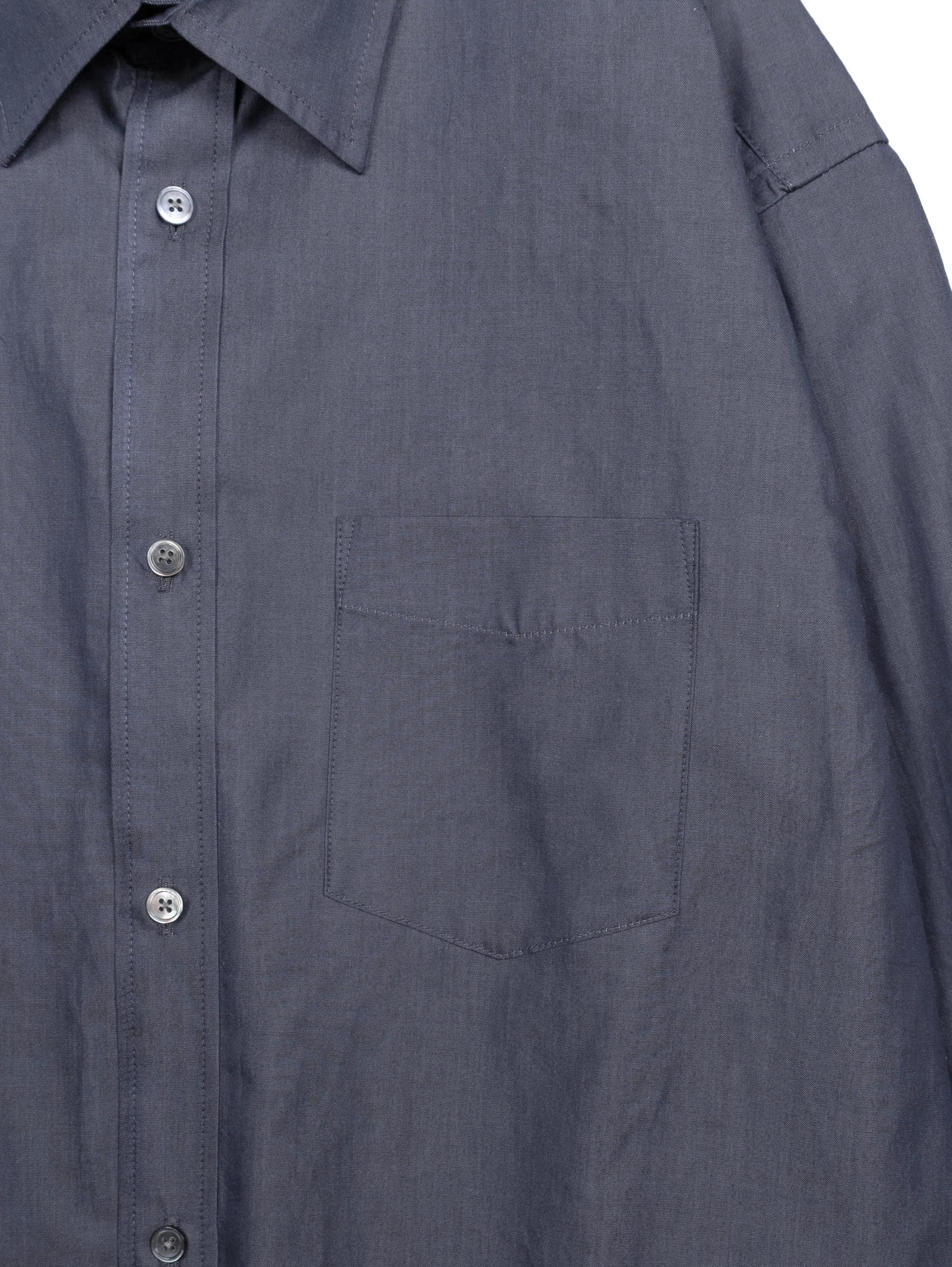 FINX COTTON CHAMBRAY DENIM SHIRTS|NAVY – Cornier FINX COTTON CHAMBRAY DENIM SHIRTS|NAVY – Cornier