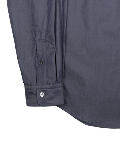 FINX COTTON CHAMBRAY DENIM SHIRTS｜NAVY