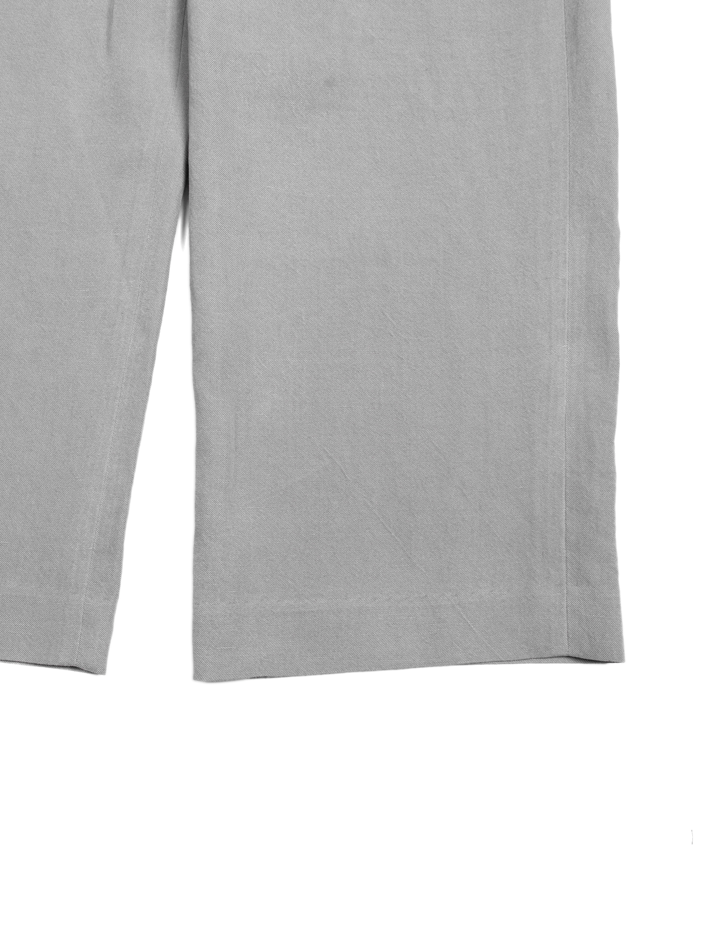SILK/LINEN FADED GABARDINE PANTS｜ICE GRAY
