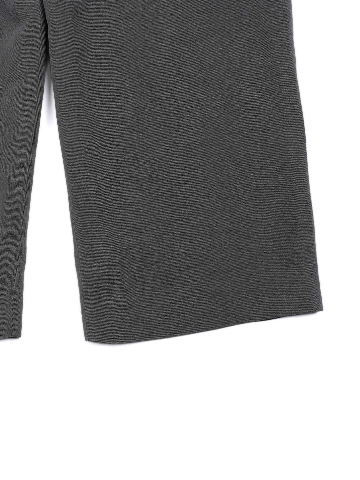 SILK/LINEN FADED GABARDINE PANTS｜HAZE GRAY