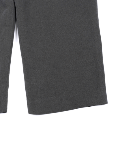 SILK/LINEN FADED GABARDINE PANTS｜HAZE GRAY