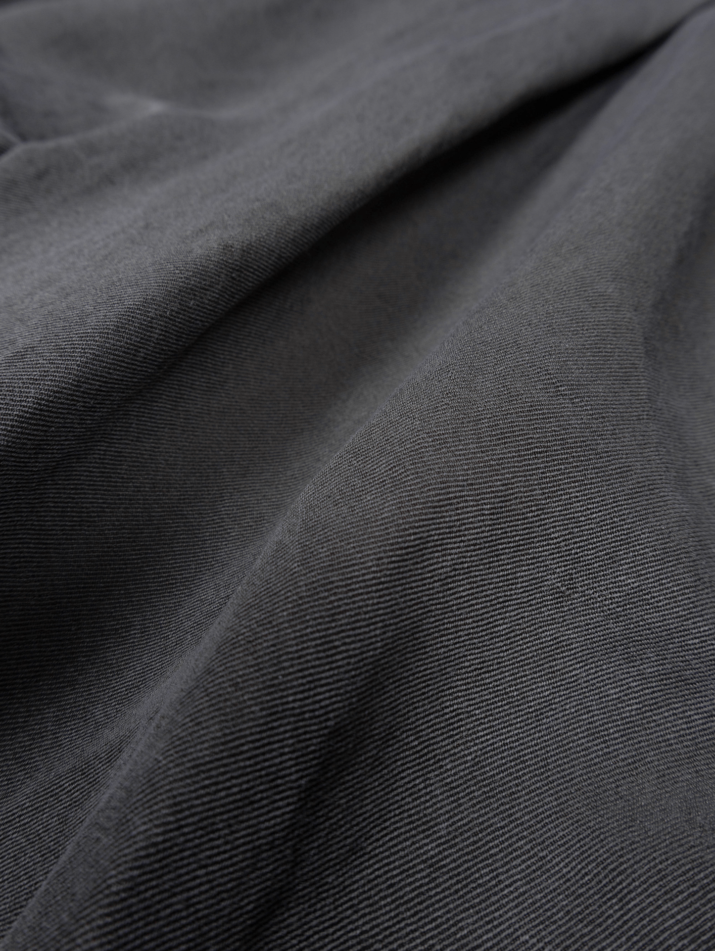 SILK/LINEN FADED GABARDINE PANTS｜HAZE GRAY