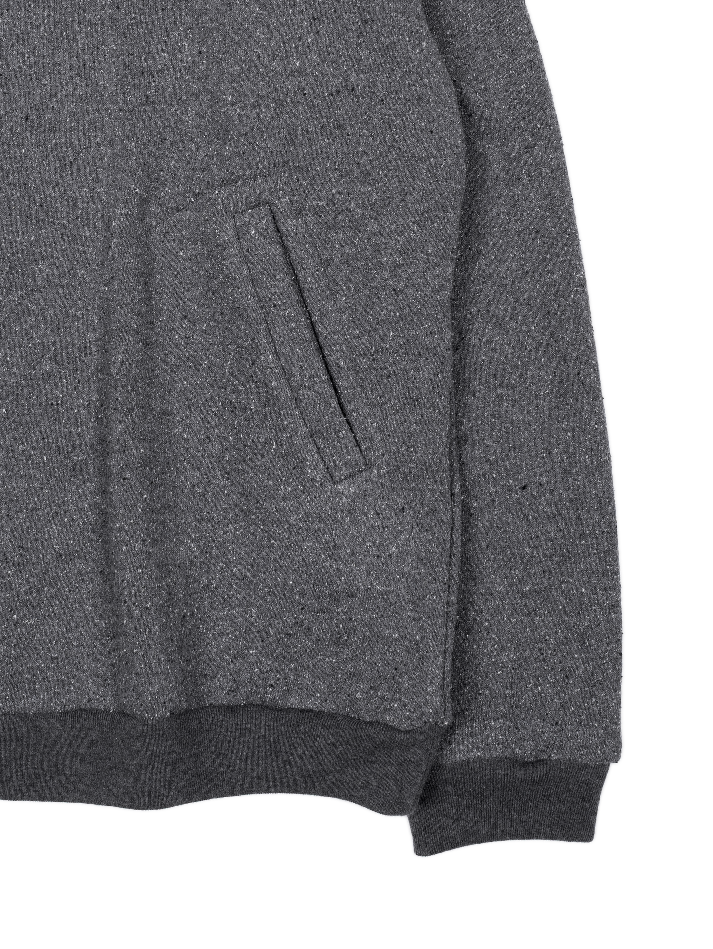 SILK/COTTON LOOPBACK FLEECE HALF ZIP SHIRTS｜TOP GRAY