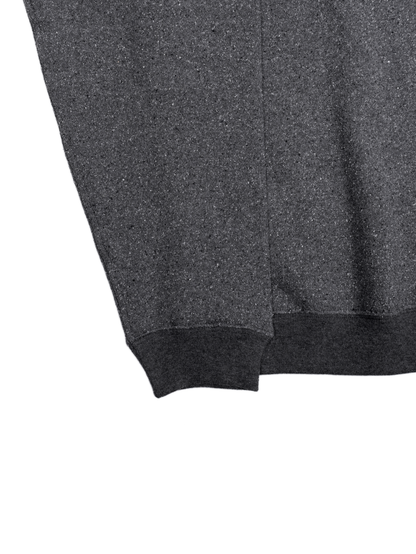 SILK/COTTON LOOPBACK FLEECE SWEAT SHIRTS｜TOP GRAY