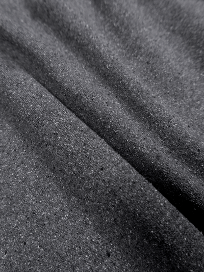 SILK/COTTON LOOPBACK FLEECE SWEAT SHIRTS｜TOP GRAY