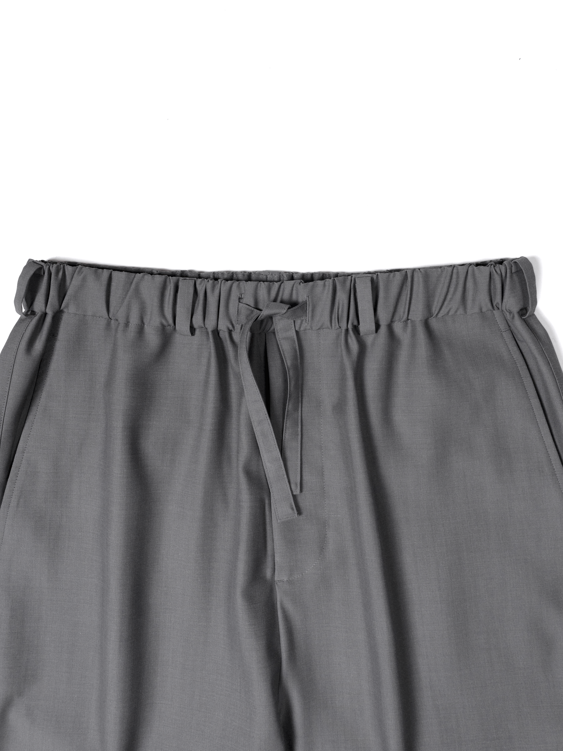 Super130's WORSTED WOOL TROPICAL EASY PANTS|LIGHT GRAY – Cornier Super130's WORSTED WOOL TROPICAL EASY PANTS|LIGHT GRAY – Cornier