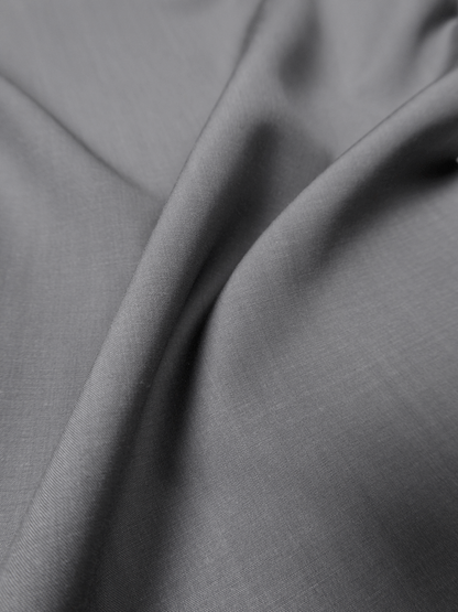 Super130's WORSTED WOOL TROPICAL EASY PANTS｜LIGHT GRAY