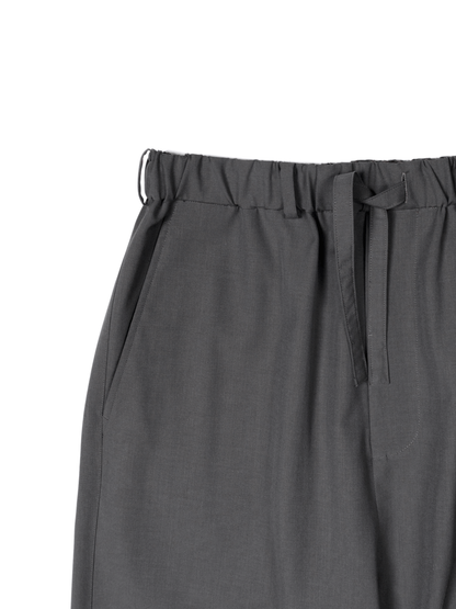 Super130's WORSTED WOOL TROPICAL EASY PANTS｜ASH TAUPE