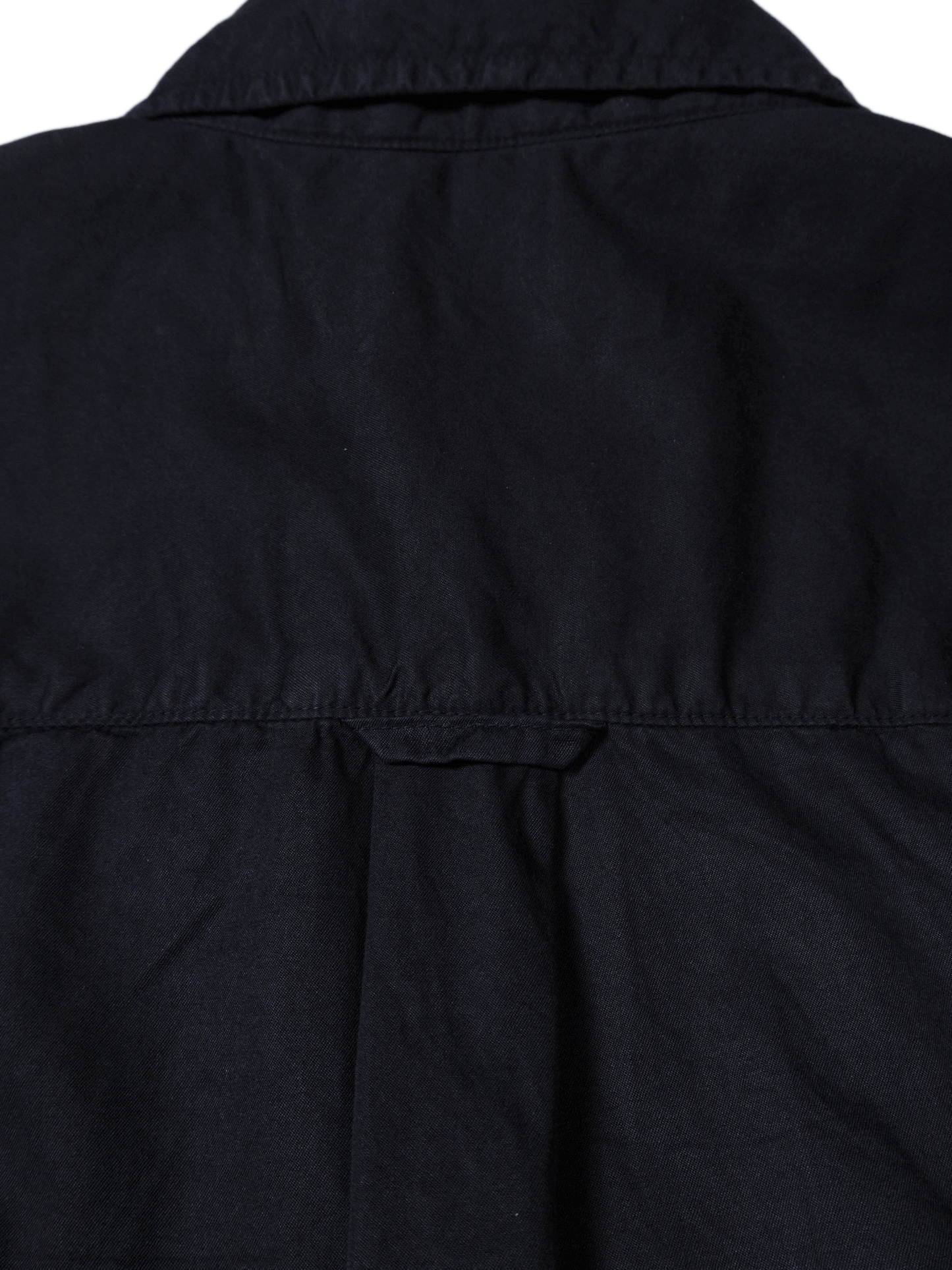 FINX COTTON GARMENT DYED DOUBLE POCKET SHIRTS｜NAVY