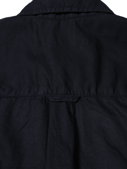 FINX COTTON GARMENT DYED DOUBLE POCKET SHIRTS｜NAVY