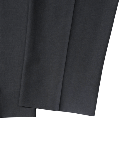 Super130's WORSTED WOOL TROPICAL STRAIGHT SLACKS|CHARCOAL – Cornier Super130's WORSTED WOOL TROPICAL STRAIGHT SLACKS|CHARCOAL – Cornier