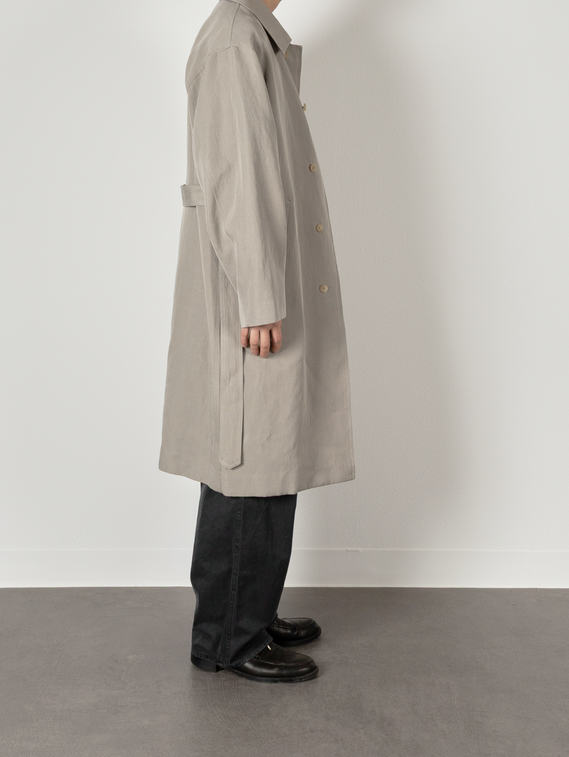 Model 176cm/62kg size M color ICE GRAY着用