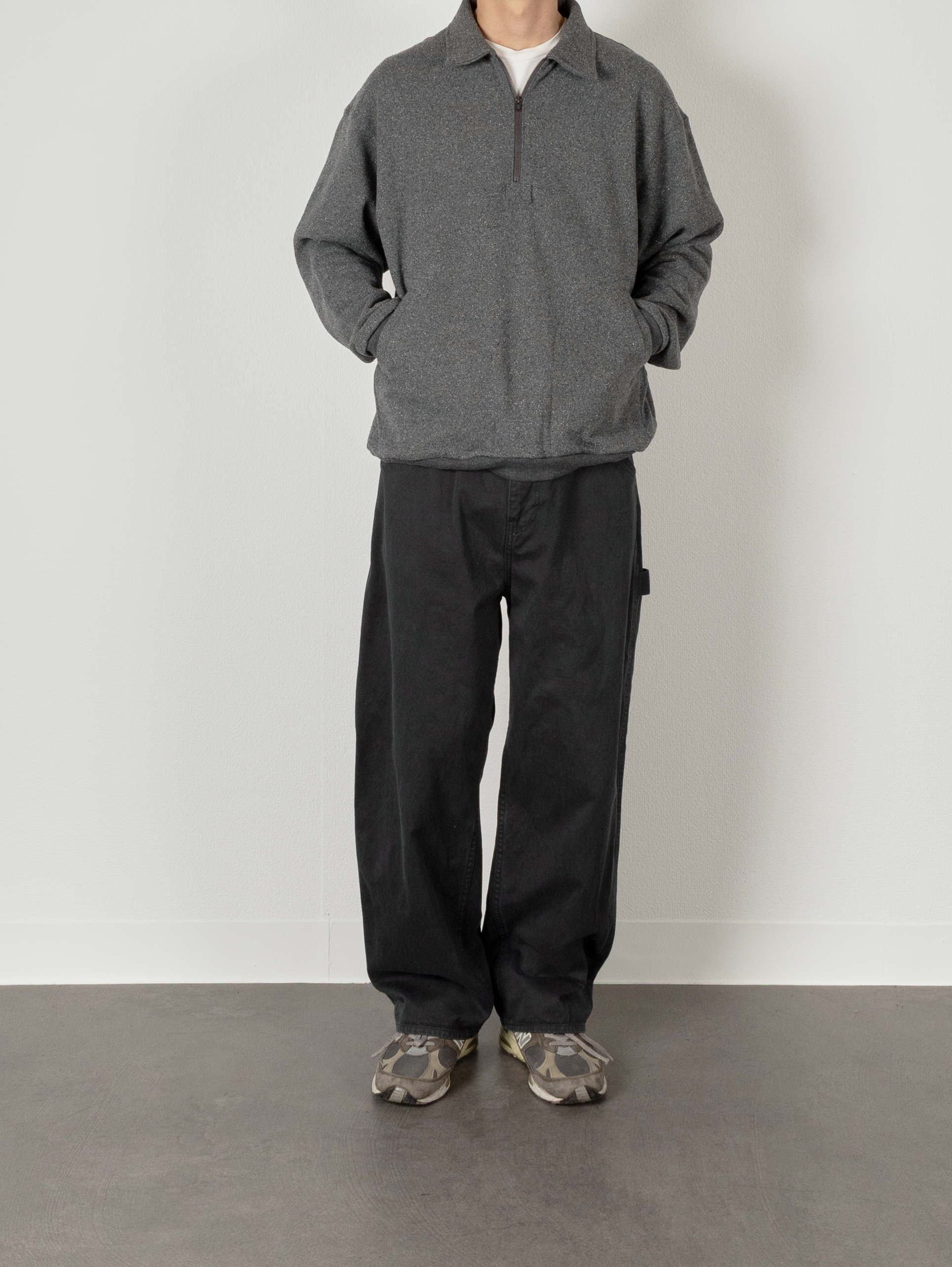 Model 176cm/62kg size M color TOP GRAY着用