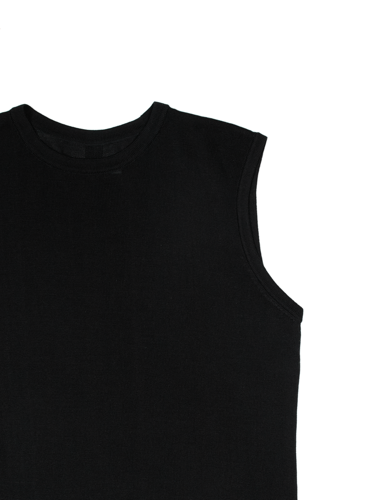 HIGH-TWIST SILK KNIT DRESS｜BLACK