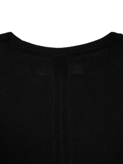 HIGH-TWIST SILK KNIT DRESS｜BLACK