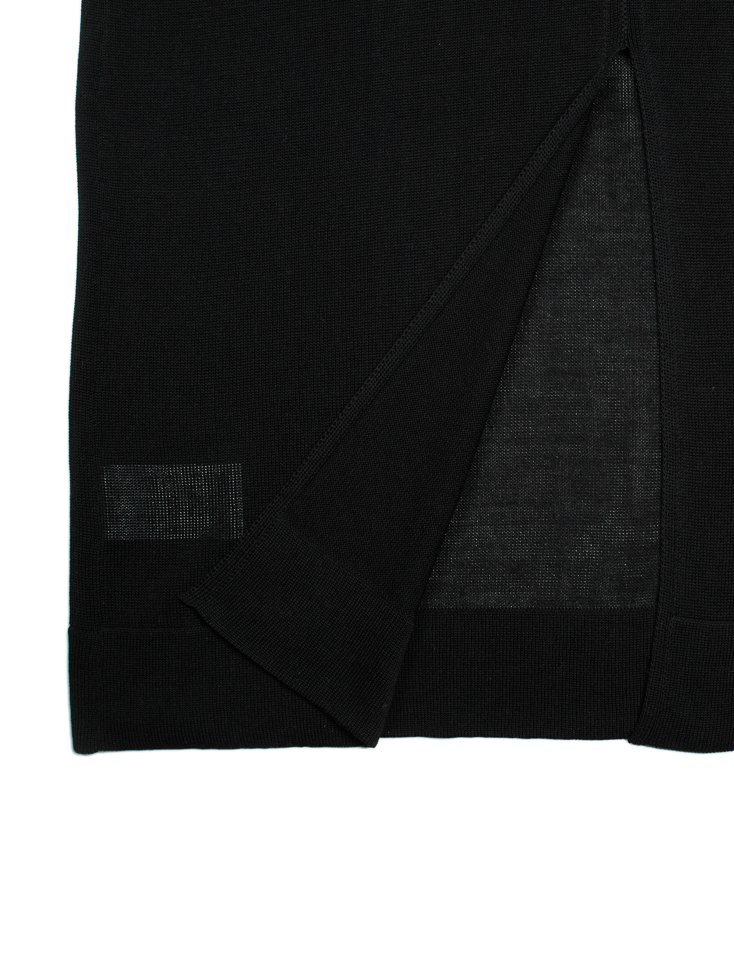 HIGH-TWIST SILK KNIT DRESS｜BLACK
