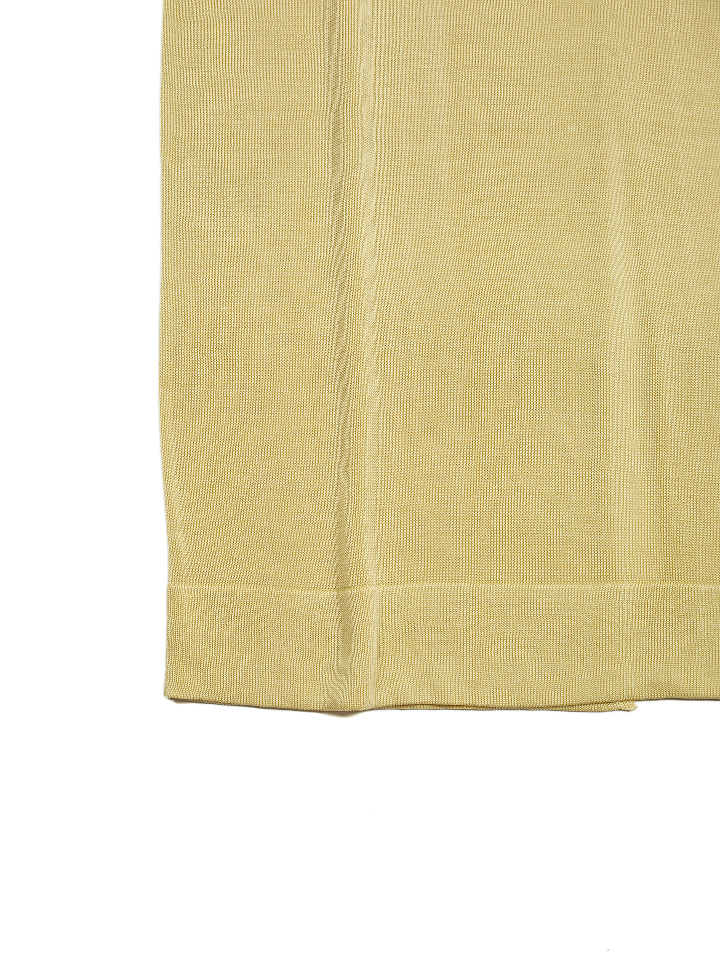 HIGH-TWIST SILK KNIT DRESS｜YELLOW