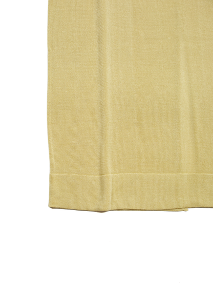 HIGH-TWIST SILK KNIT DRESS｜YELLOW