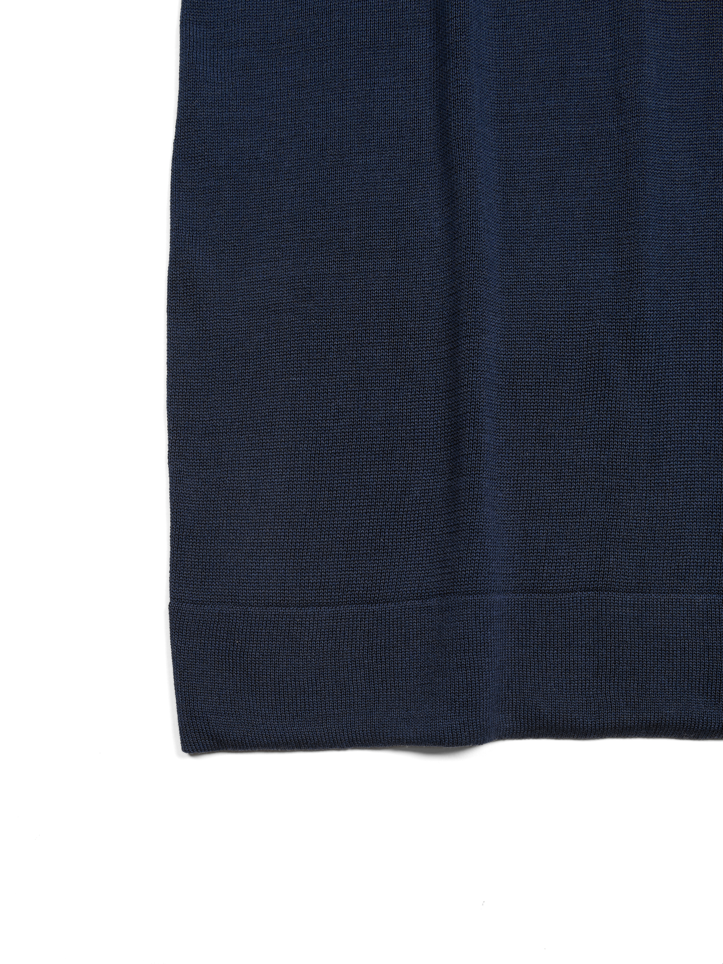 HIGH-TWIST SILK KNIT DRESS｜NAVY
